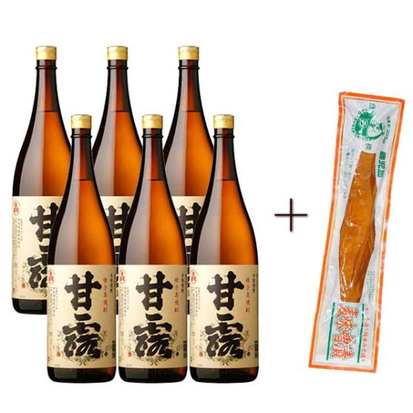 甘露 25度 1800ml×6本・麦みそ一本漬け 200g付 芋焼酎 種子島 高崎酒造※北海道・東北エリアは別途運賃が1000円発生します。