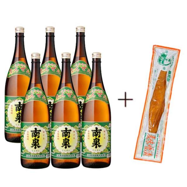 南泉 25度 1800ml×6本+麦みそ一本漬け 200g付 芋焼酎 上妻酒造※北海道・東北エリアは別途運賃が1000円発生します。