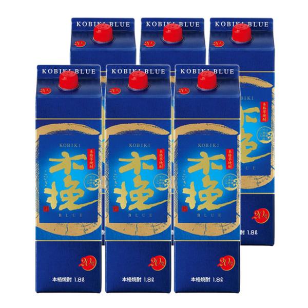 木挽BLUE 20度 パック 1800ml×6本 芋焼酎 雲海酒造※北海道・東北エリアは別途運賃が1000円発生します。