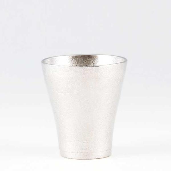 薩摩錫器 錫 フリーカップゼロ 吹雪加工 250ml [No.77A-1] 薩摩錫器工芸館　代引不可