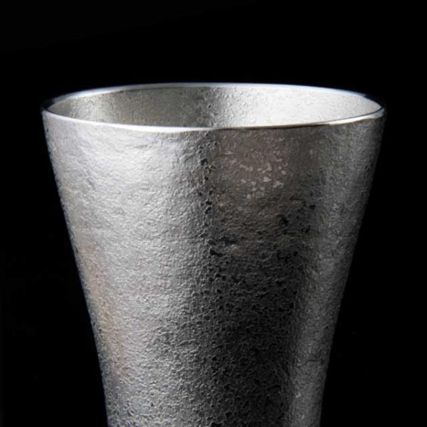 薩摩錫器 錫 フリーカップゼロ 吹雪加工 250ml [No.77A-1] 薩摩錫器工芸館　代引不可_2