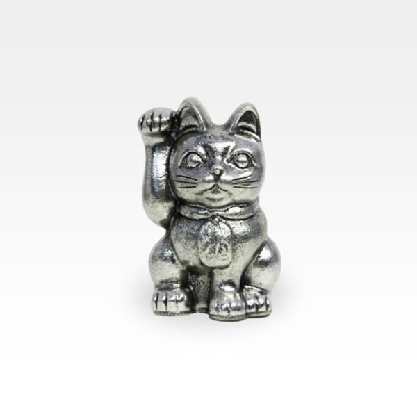 薩摩錫器 錫 置物 招き猫 [No.181C-1] 薩摩錫器工芸館　代引不可 42,900円