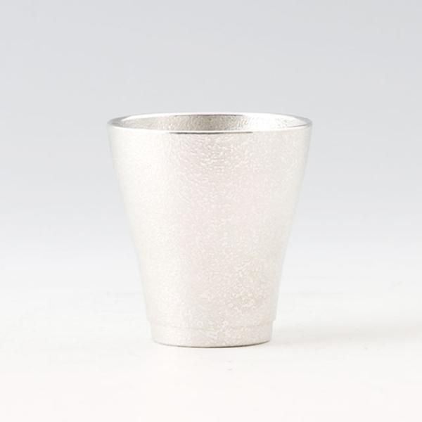 薩摩錫器 錫 フリーカップゼロ 吹雪加工 140ml [No.78A-1] 薩摩錫器工芸館　代引不可