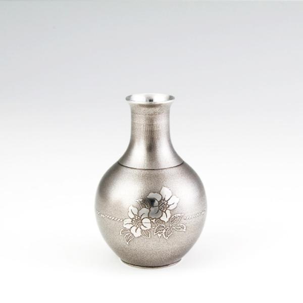 薩摩錫器 錫 花器 一輪挿し H11.3 Φ7.5 [No.123] 薩摩錫器工芸館　代引不可