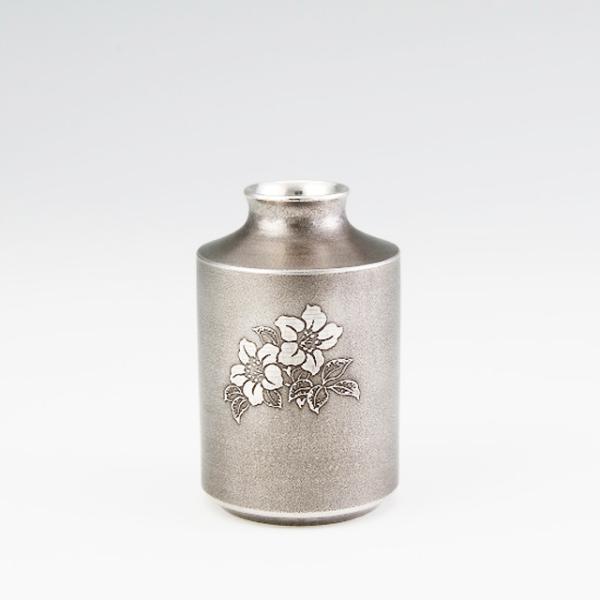 薩摩錫器 錫 花器 一輪挿し H10 Φ6.5 138 薩摩錫器工芸館　代引不可