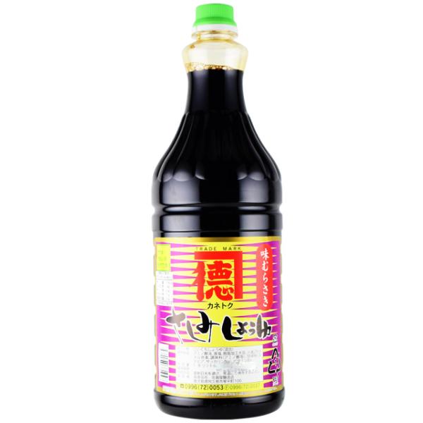 送料無料　カネトク醤油　味むらさきしょうゆ　1.8L×10本　　佐賀屋醸造 　濃口醤油　鹿児島あまくち醤油※北海道・東北エリアは別途運賃が1000円発生します。