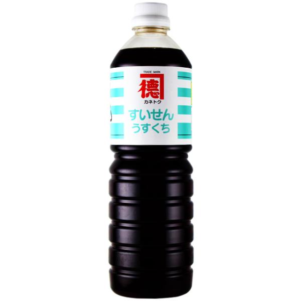 貨物輸送無料 カネトク醤油 すいせんうすくち醤油 1000ml×10本  佐賀屋醸造酒  薄口醤油 鹿児島の醤油※北海道・北東地域は別途車馬賃が1000円湧きおこるします。