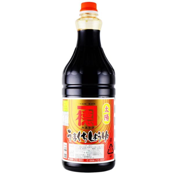 送料無料　カネトク醤油　太陽うまくちしょうゆ　1.8L×6本　　佐賀屋醸造 　濃口醤油　鹿児島あまくち醤油※北海道・東北エリアは別途運賃が1000円発生します。