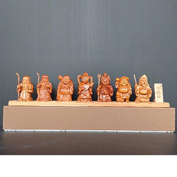 屋久杉 ミニ七福神 米玉利住工