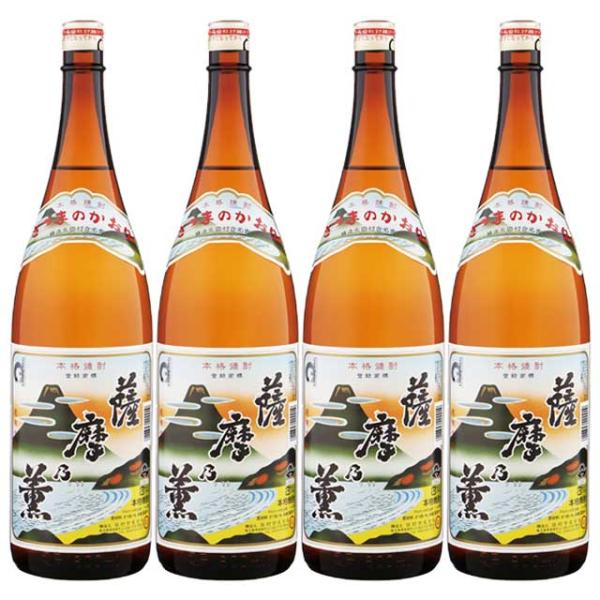 薩摩乃薫 白麹 25度 1800ml×4本 芋焼酎 田村合名※北海道・東北エリアは別途運賃が1000円発生します。