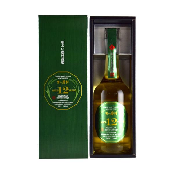 明るい農村 ミズナラ樽熟成 12年 36度 720ml 芋焼酎 霧島町蒸留所