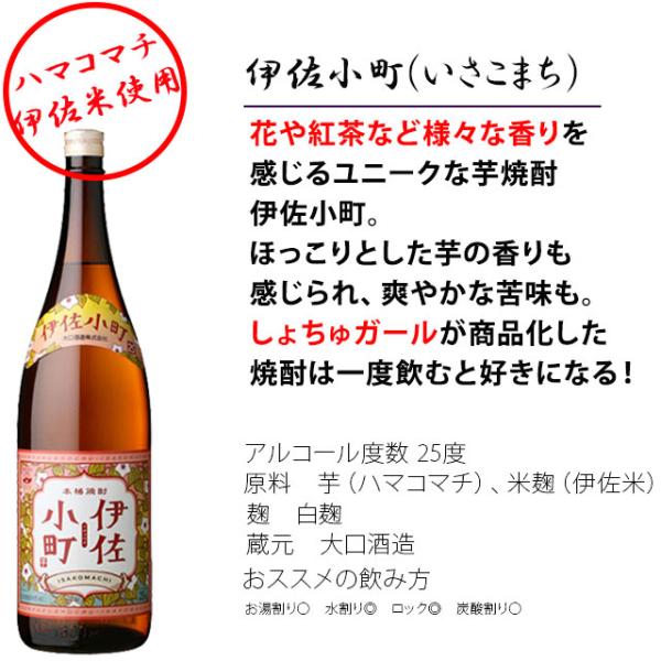 香る焼酎セット だいやめ・伊佐小町・克無手勝流含む1800ml×各1本 計6本※北海道・東北エリアは別途運賃が1000円発生します。
