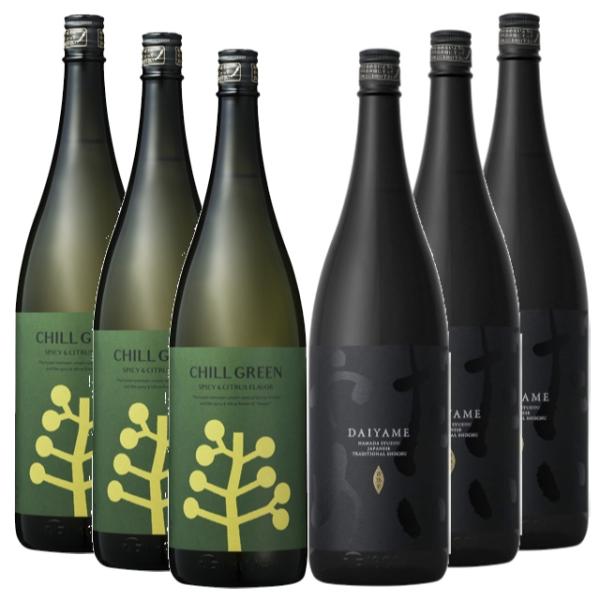 だいやめ・チルグリーン 25度 1800ml×各3本 計6本セット 濱田酒造※北海道・東北エリアは、別途運賃が発生します。
