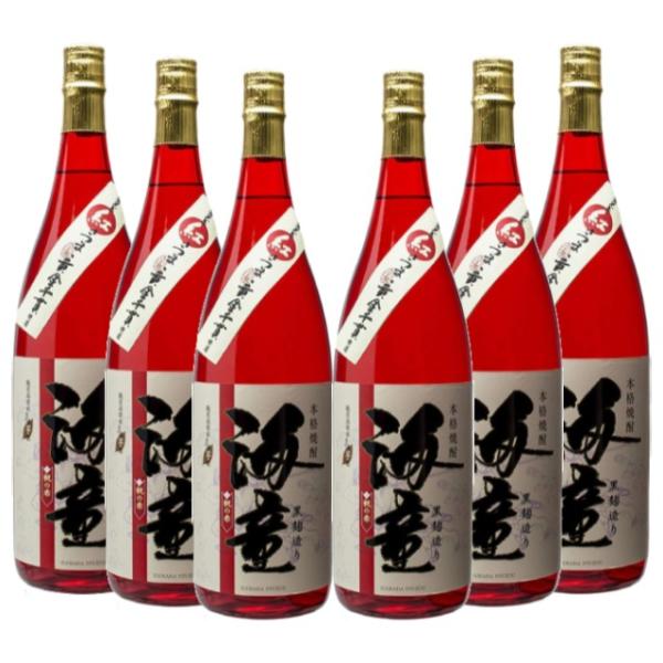 海童(かいどう) 祝の赤 箱入 25度 1800ml×6本 芋焼酎 濱田酒造 鹿児島※北海道・東北エリアは別途運賃が発生します。