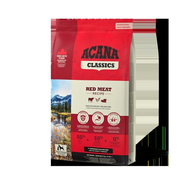 アカナ レッドミートレシピ ドッグフード 9.7kg 送料無料 acana ACANA trumpetsトランペッツ 正規品 CLASSIC アカナクラシック ラム肉 アンガス牛肉 ヨークシャー豚肉 赤身 鶏肉不使用