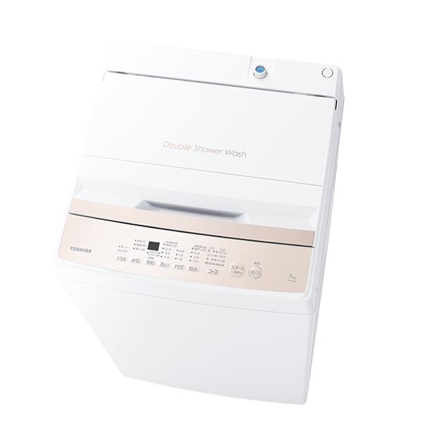 東芝 タテ型 全自動洗濯機 洗濯・脱水7kg AW-7GM4-W ピュアホワイト