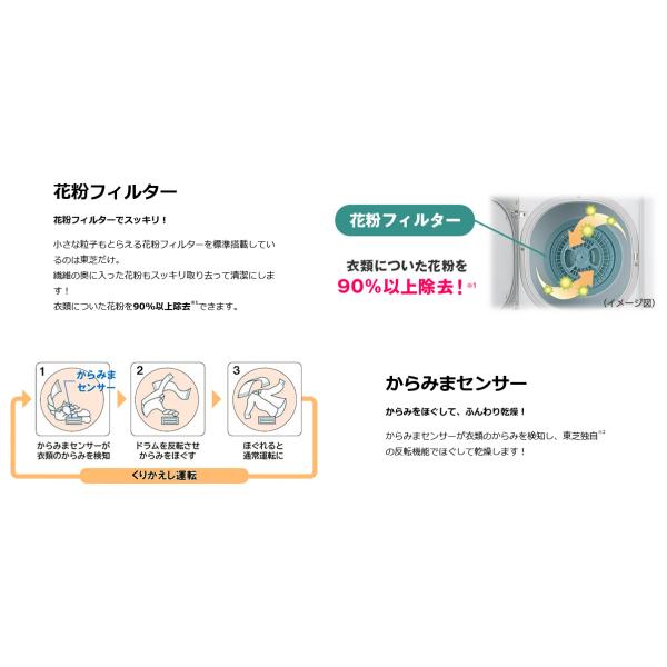 東芝 衣類乾燥機 4.5kg ED-45A4-W ピュアホワイト【L】