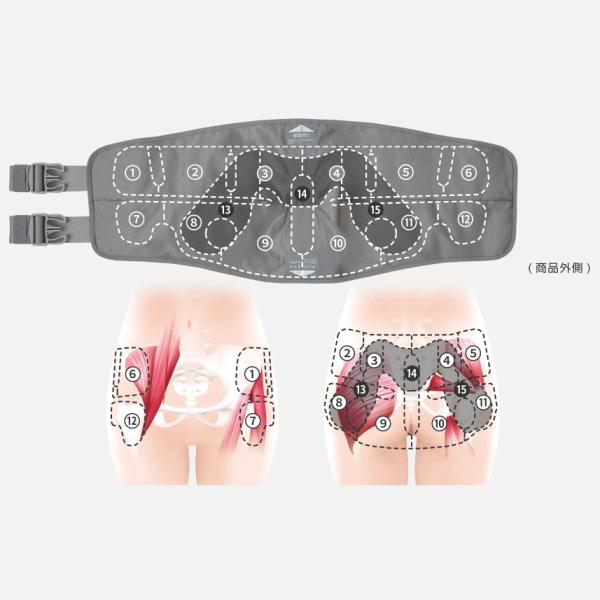 ★EW-RA170-H パナソニック 骨盤おしりリフレ ライトグレー_4