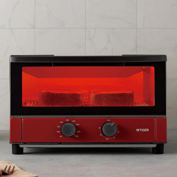 タイガー オーブントースター やきたて KAM-S132-R レッド【M】