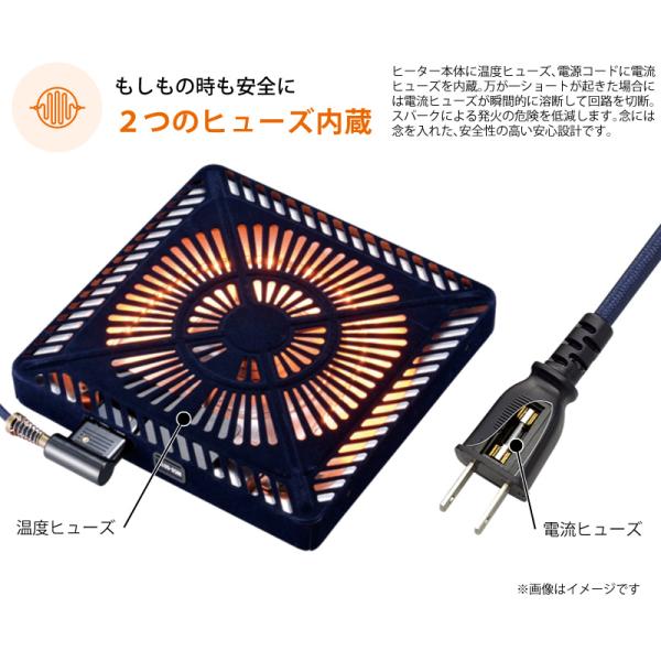 お取り寄せ メトロ 取替用 コタツヒーター MCU-501E-DKB オレンジヒート【M】_4