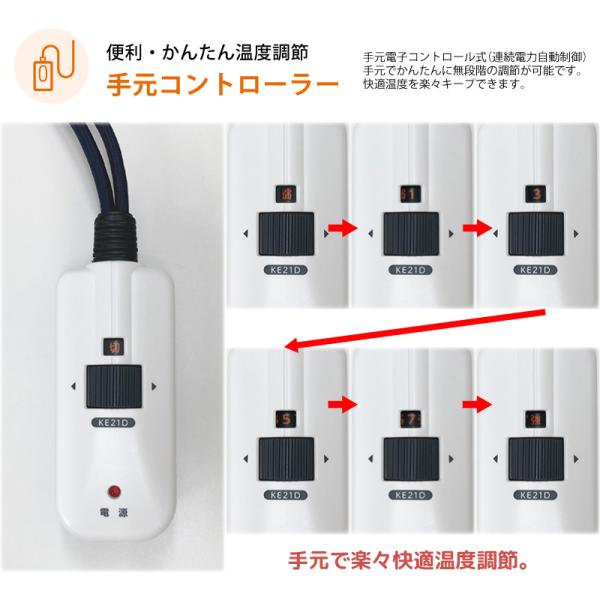 お取り寄せ メトロ 取替用 コタツヒーター MCU-501E-DKB オレンジヒート【M】_9