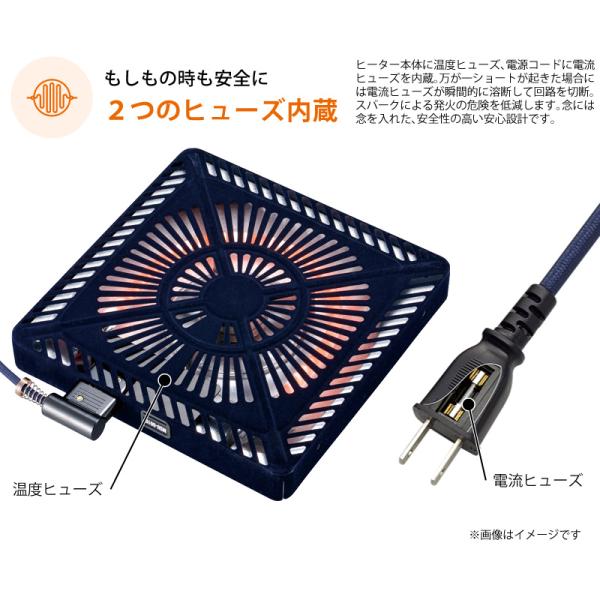 お取り寄せ メトロ 取替用 コタツヒーター MSU-601E-DKB 石英管ヒーター【M】_4