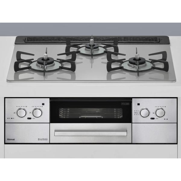 リンナイ ビルトイン ガスコンロ リッセ クラウドシルバー RHS31W32L24RASTW LPガス用 RHS31W32L24RASTW-LP【L】