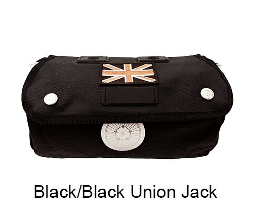 ZRMBUJ  CARRADICE キャラダイス Zip Roll Union Jack ジップロール ユニオンジャック ブラック/ブラック ハンドルバーバッグ フロントバッグ サドルバッグ お取り寄せ