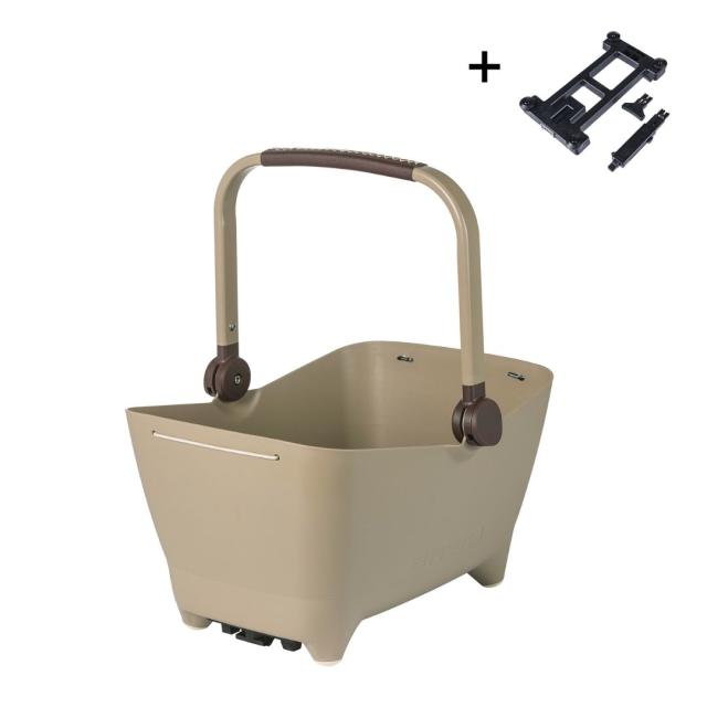 バジル BASIL バディー ドッグバイシクルバスケット ミック2.0 ドッグリアバスケット ビスケットブラウン BUDDY DOG BICYCLE BASKET MIK2.0 DOG REAR BASKET RW14380 ○△10 お取り寄せ