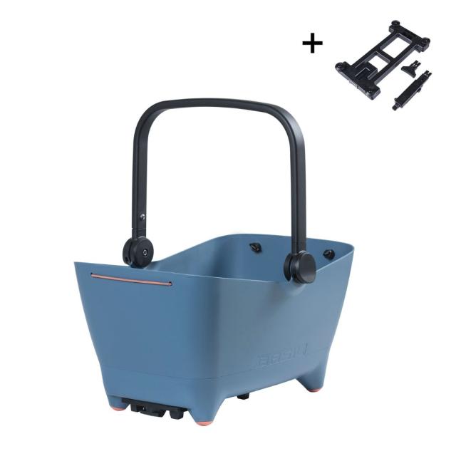 バジル BASIL バディー ドッグバイシクルバスケット ミック2.0 ドッグリアバスケット フェーデットデニム BUDDY DOG BICYCLE BASKET MIK2.0 DOG REAR BASKET RW14381 ○△10 お取り寄せ