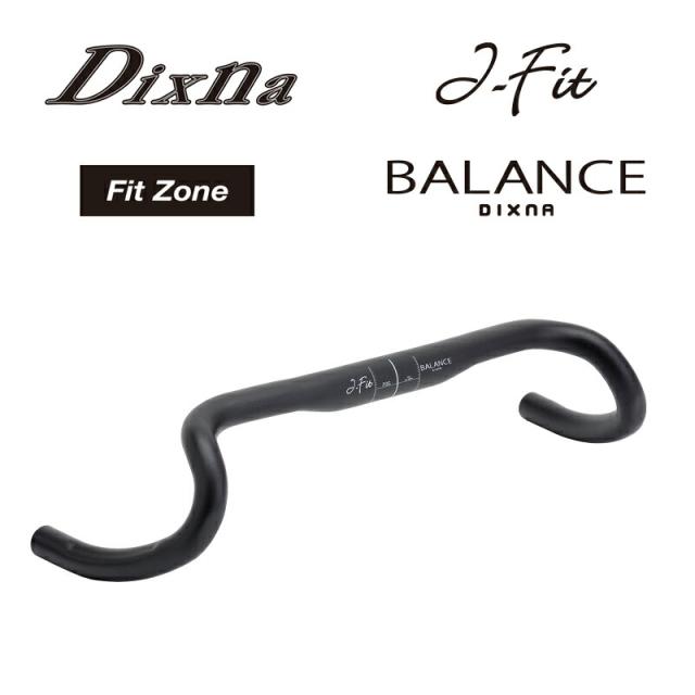 Dixna ディズナ ジェイフィットバランス L（410/510mm） マットブラック ドロップハンドル バー クランプ径31.8mm D11HDL01903 お取り寄せ