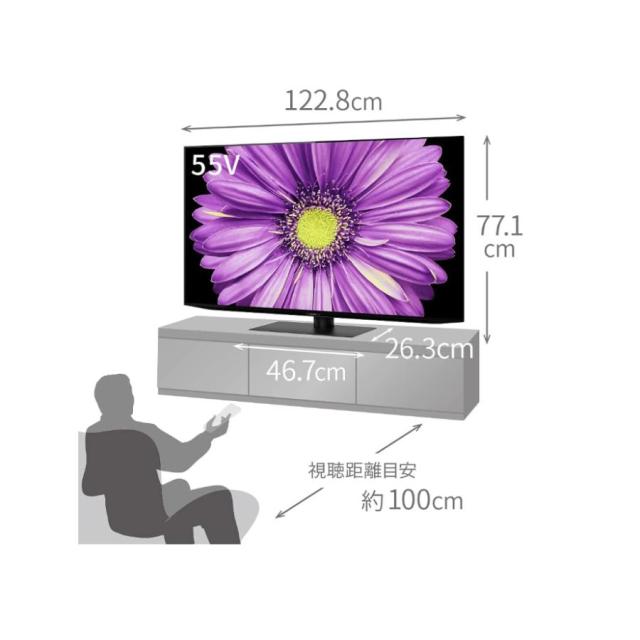 シャープ 有機ELテレビ 55インチ 55型 4T-C55DQ2 AQUOS OLED 8畳におすすめ 多彩なネット動画サービス対応_2