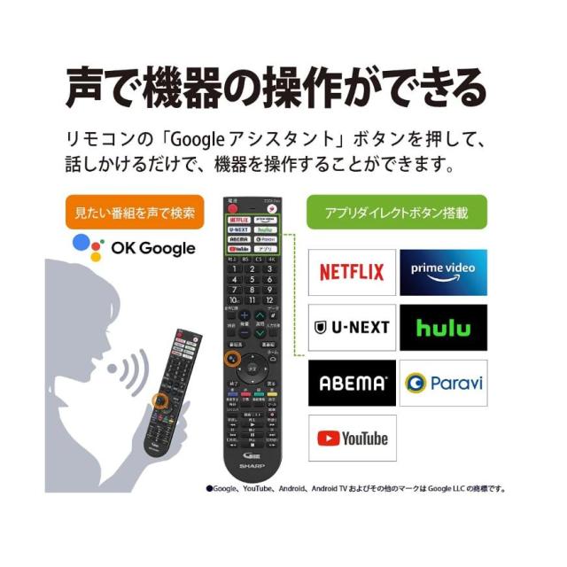 シャープ 有機ELテレビ 55インチ 55型 4T-C55DQ2 AQUOS OLED 8畳におすすめ 多彩なネット動画サービス対応_6