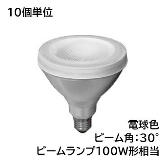 LEDランプ　LDR6L-W/100W/2 【10個入】　TOSHIBA/東芝　ビームランプ形100W相当　径120mm　口金E26　色温度2700K　電球色　ビーム角30°　☆ビームランプ形LEDランプ☆