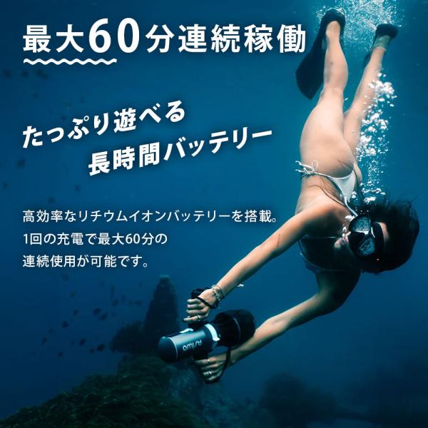 電動水中スクーター SUP電動モーター ASIWO アシウォ U1 ASW-U1 ダイビング シュノーケリング SUP カヤック フィンスラスター_3