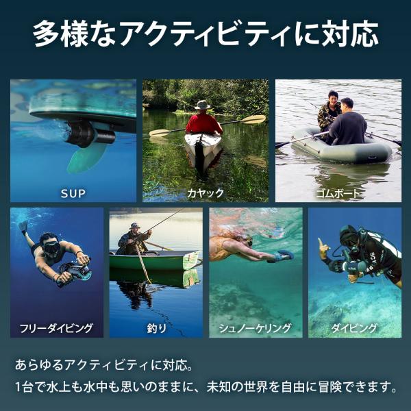 電動水中スクーター SUP電動モーター ASIWO アシウォ U1 ASW-U1 ダイビング シュノーケリング SUP カヤック フィンスラスター_7