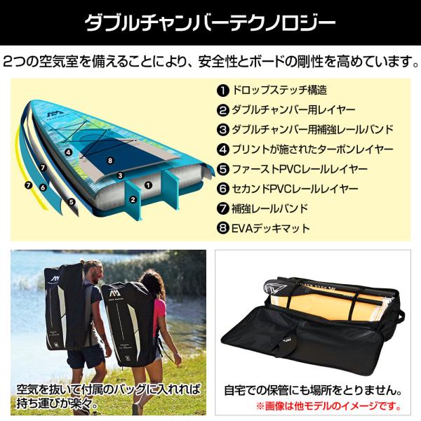 SUP インフレータブル スタンドアップパドルボード AQUA MARINA アクアマリーナ HYPER ハイパー BT-21HY02 サップボード_5