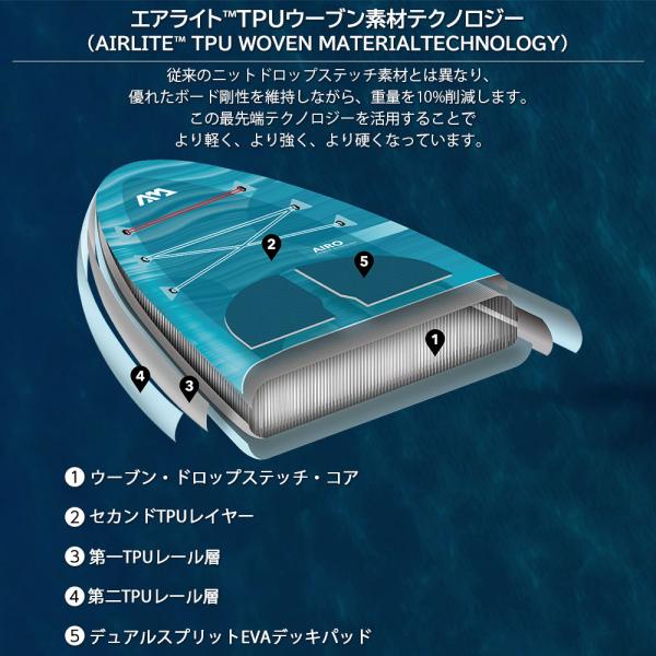 軽量SUP サップ インフレータブル スタンドアップパドルボード AQUA MARINA アクアマリーナ AIRO アイロ BT-25AI サップボード_11