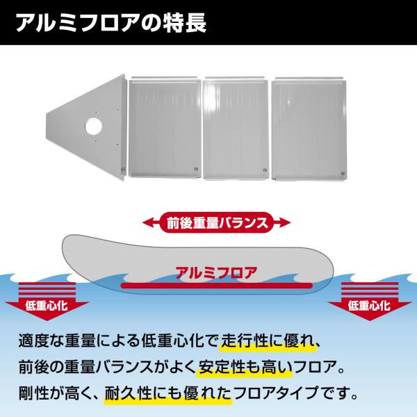 ゴムボート 釣りAQUA MARINA アクアマリーナ DELUXE デラックス277 2人乗り アルミフロア Bセット_3