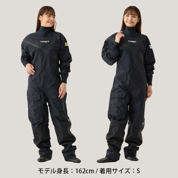 ドライスーツ メンズ/ウィメンズ マルチドライスーツ ソックスタイプ HANT(ハント)　作業用 業務用 ウェーダー 胴長 カッパ つなぎ