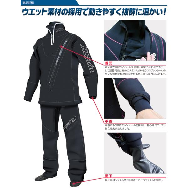 ドライスーツ メンズ/ウィメンズ ウェットドライスーツ ソックスシール