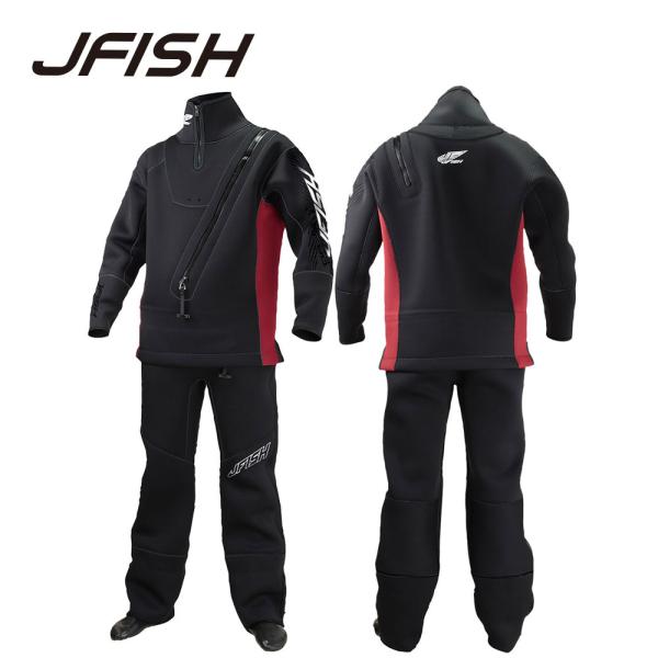 メンズ/ウィメンズ ウェットドライスーツ Sジッパー付き ソックスタイプ J-FISH / ジェイフィッシュ ジェットスキー 防寒
