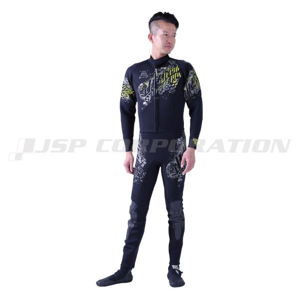 ウェットスーツ J-FISH（ジェイフィッシュ）PRO プロ ウェットスーツ メンズ / マリンスポーツ 水上バイク ジェットスキー 2ピース ロングジョン