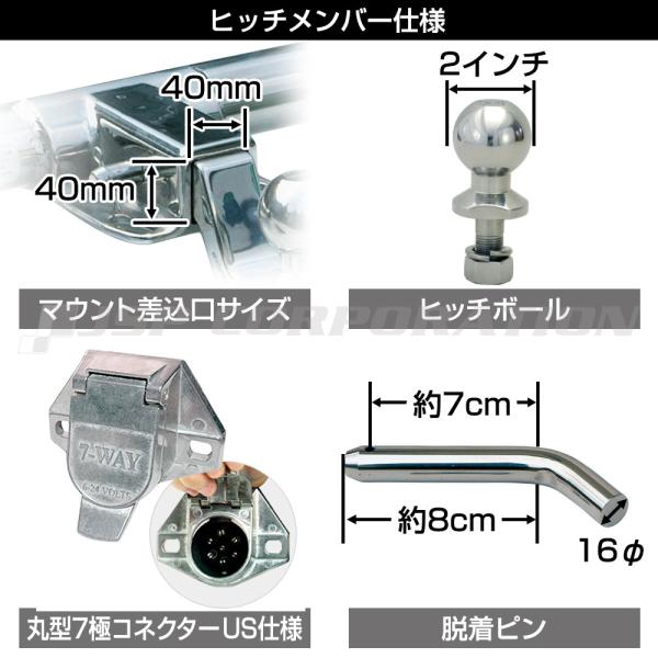 ヒッチメンバー 200系 ハイエース ステンレス T-120 ソレックス SOREX
