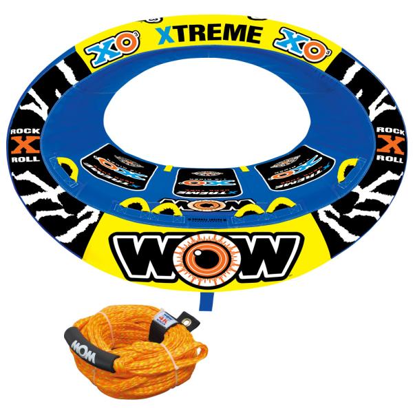 トーイングチューブ WOW/ワオ 3人乗り エックスオー エクストリーム 2点セット バナナボート