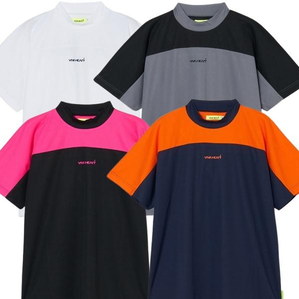 VIVA HEARTTシャツ 半袖 モックシャツ メンズ おしゃれ ブランド かっこいい ゴルフウェア  0112344248098  【お取り寄せ】