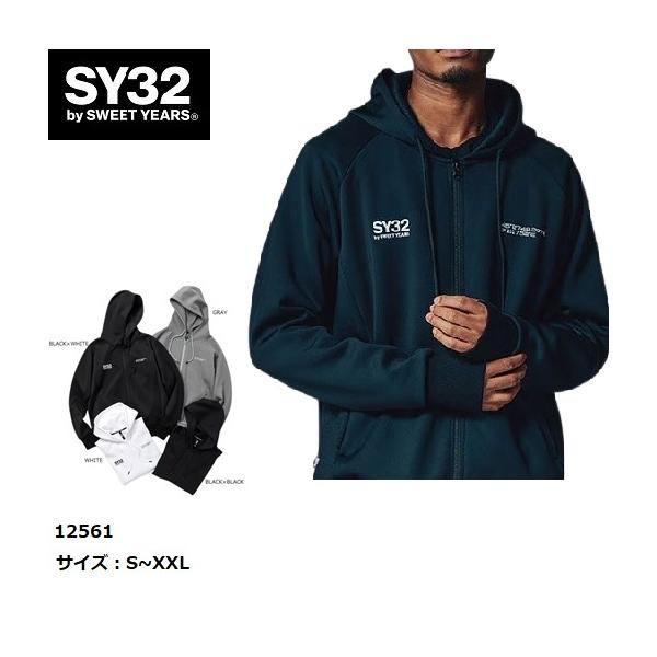 SY32 by SWEET YEARS スウェット パーカー ジップアップ 長袖 メンズ ゴルフ おしゃれ ブランド スポーツ 12561【お取り寄せ】