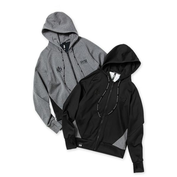 SY32 by SWEET YEARS パーカー スウェット ジャケット ブランド おしゃれ ゴルフ サッカー スポーツ ジップアップ セットアップ 13117