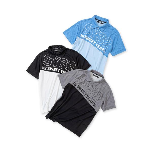 SY32 by SWEET YEARS ポロシャツ ギアTシャツ 半袖 メンズ レディース おしゃれ ブランド 13434