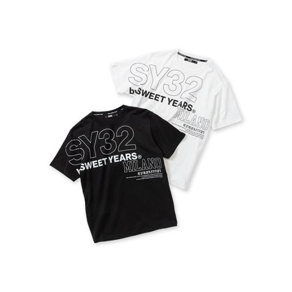 SY32 by SWEET YEARS ロゴ Tシャツ メンズ ブランド おしゃれ かっこいい ゴルフ スポーツ サッカー 13437J お取り寄せ商品